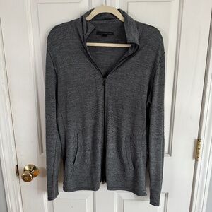 John Varvatos Wool Zip Sweater